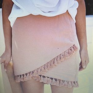 Vici Tassel Skirt NWT